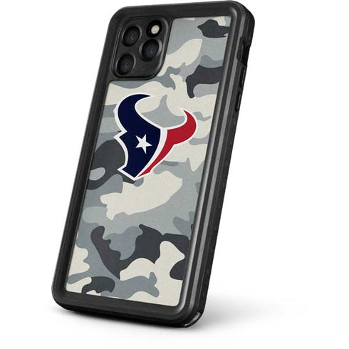 NFL Houston Texans Camo iPhone 11 Pro Waterproof Case