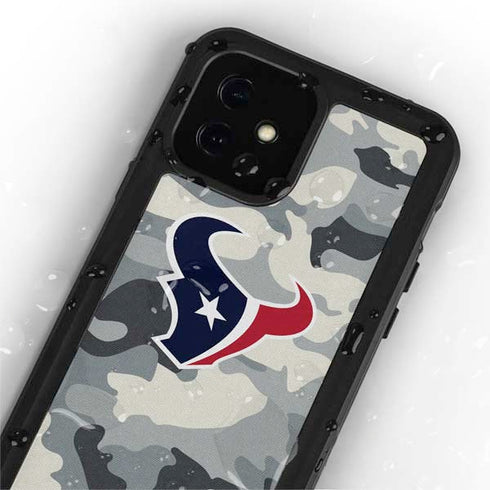 NFL Houston Texans Camo iPhone 12 Mini Waterproof Case
