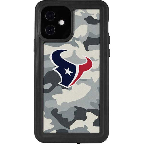 NFL Houston Texans Camo iPhone 12 Waterproof Case