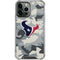 NFL Houston Texans Camo iPhone 13 Pro Max Clear Case