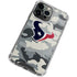 NFL Houston Texans Camo iPhone 13 Pro Max Clear Case