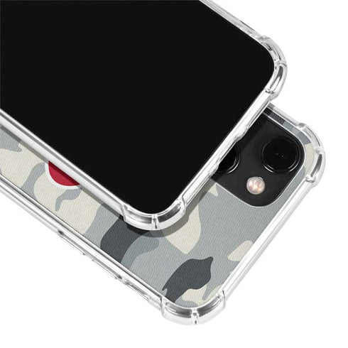 NFL Houston Texans Camo iPhone 14 Plus Clear Case