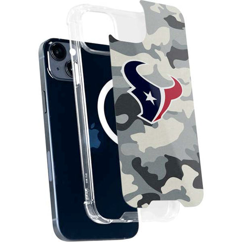 NFL Houston Texans Camo iPhone 15 Plus MagSafe Case