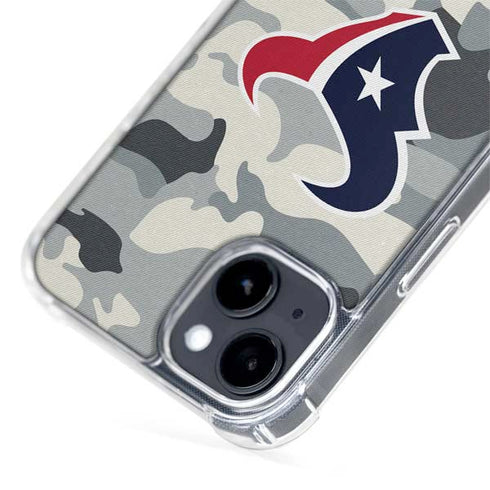 NFL Houston Texans Camo iPhone 15 Plus MagSafe Case