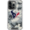 NFL Houston Texans Camo iPhone 15 Pro Clear Case