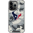 NFL Houston Texans Camo iPhone 15 Pro Clear Case