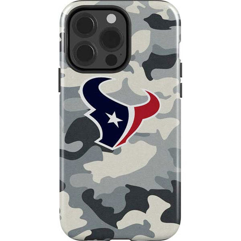 NFL Houston Texans Camo iPhone 15 Pro Impact Case