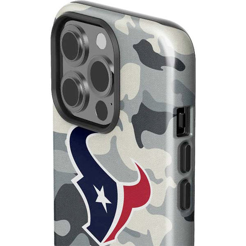 NFL Houston Texans Camo iPhone 15 Pro Impact Case