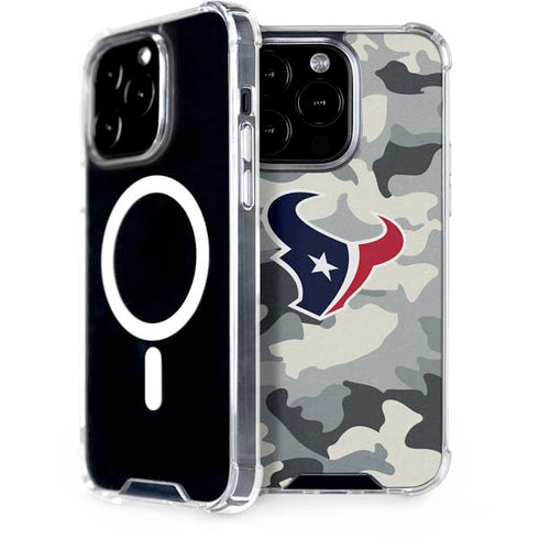 NFL Houston Texans Camo iPhone 15 Pro MagSafe Case