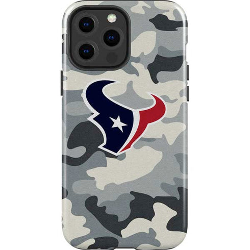 NFL Houston Texans Camo iPhone 15 Pro Max Impact Case