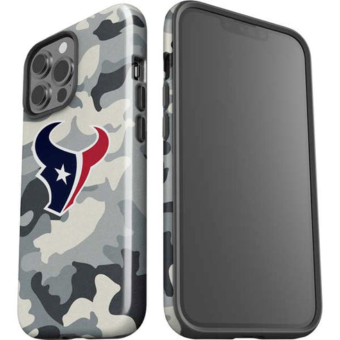 NFL Houston Texans Camo iPhone 15 Pro Max Impact Case