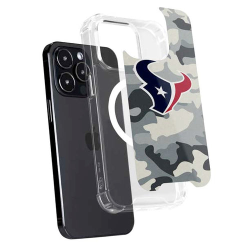 NFL Houston Texans Camo iPhone 15 Pro Max MagSafe Case