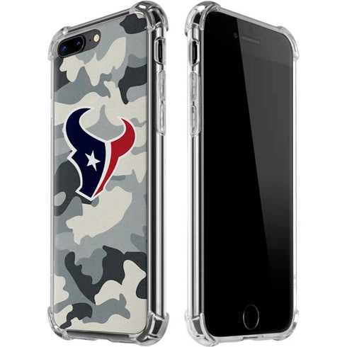 NFL Houston Texans Camo iPhone 7/8 Plus Clear Case