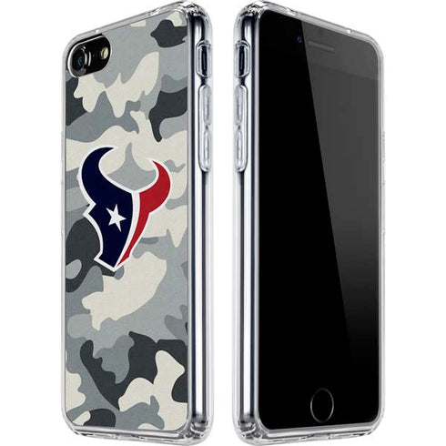 NFL Houston Texans Camo iPhone SE (2nd & 3rd Gen) Clear Case