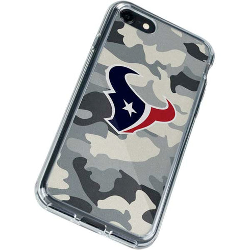 NFL Houston Texans Camo iPhone SE (2nd & 3rd Gen) Clear Case