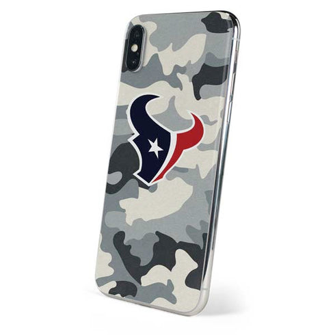 NFL Houston Texans Camo iPhone X Skin