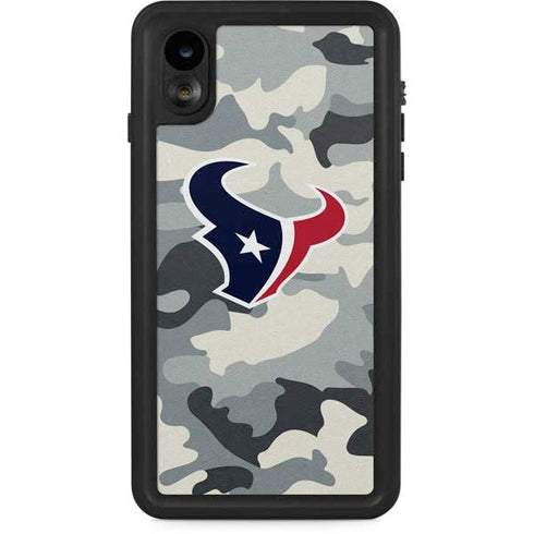 NFL Houston Texans Camo iPhone XR Waterproof Case