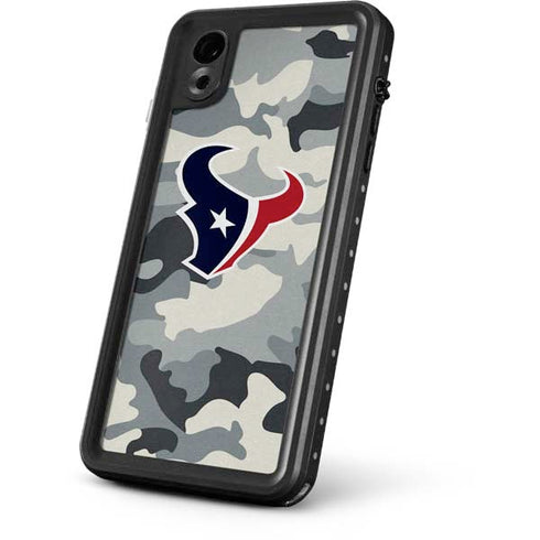 NFL Houston Texans Camo iPhone XR Waterproof Case