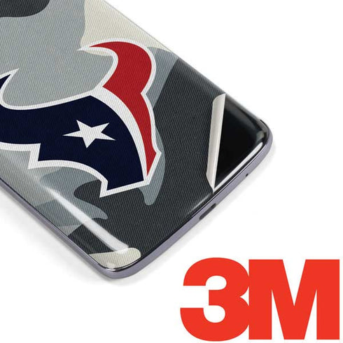 NFL Houston Texans Camo Moto E5 Plus Skin