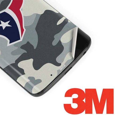 NFL Houston Texans Camo Moto G6 Skin