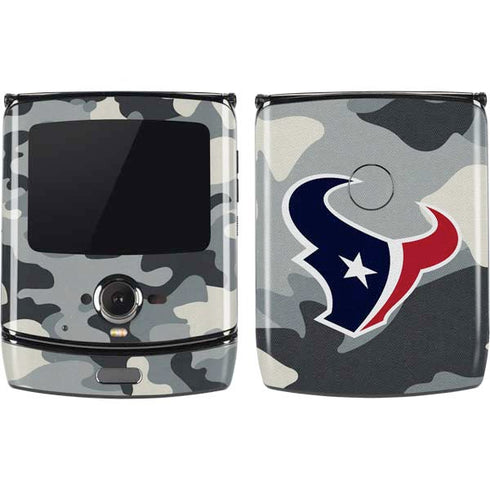 NFL Houston Texans Camo Motorola RAZR Skin