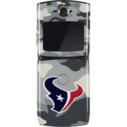 NFL Houston Texans Camo Motorola RAZR Skin