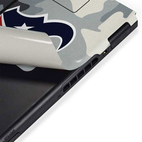 NFL Houston Texans Camo Nintendo Switch Bundle Skin