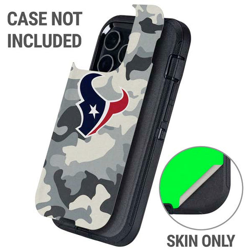 NFL Houston Texans Camo Otterbox Defender iPhone Skin
