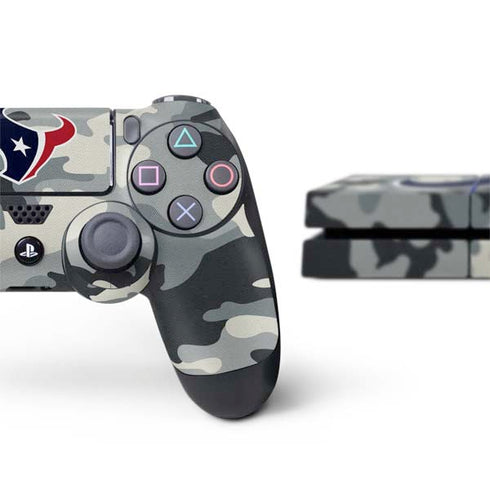 NFL Houston Texans Camo PS4 Console and Controller Bundle Skin