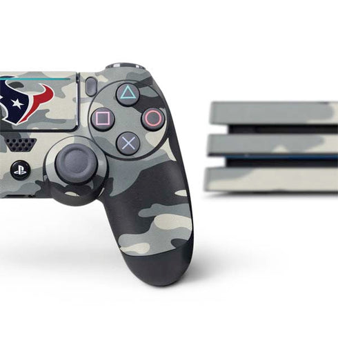 NFL Houston Texans Camo PS4 Pro Bundle Skin