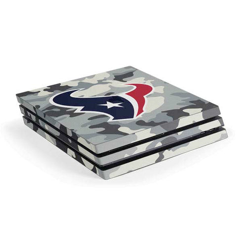 NFL Houston Texans Camo PS4 Pro Console Skin