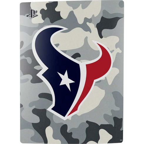 NFL Houston Texans Camo PS5 Digital Edition Console Skin
