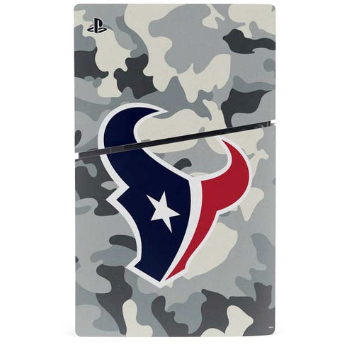 NFL Houston Texans Camo PS5 Slim Disk Console Skin