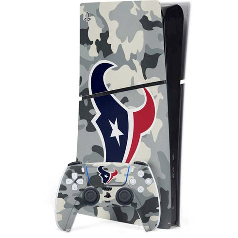 NFL Houston Texans Camo PS5 Slim Digital Edition Console Skin