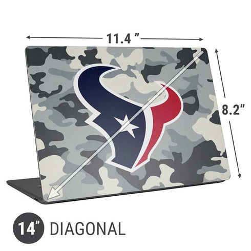 NFL Houston Texans Camo Universal Laptop 14in (11.4 x 8.2in) Skin