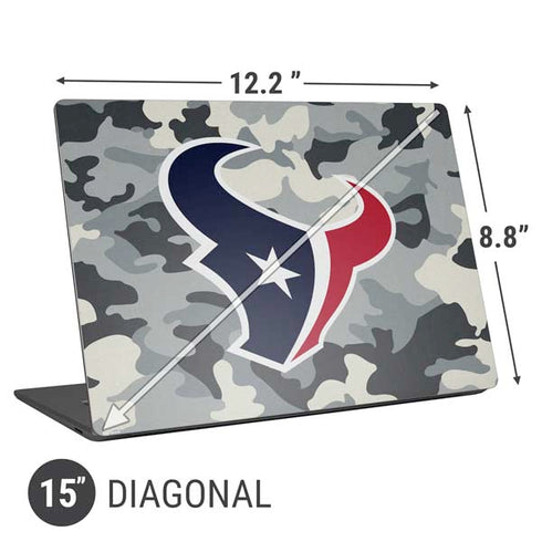 NFL Houston Texans Camo Universal Laptop 15in (12.2 x 8.8in) Skin