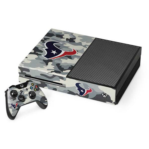NFL Houston Texans Camo Xbox One Console and Controller Bundle Skin