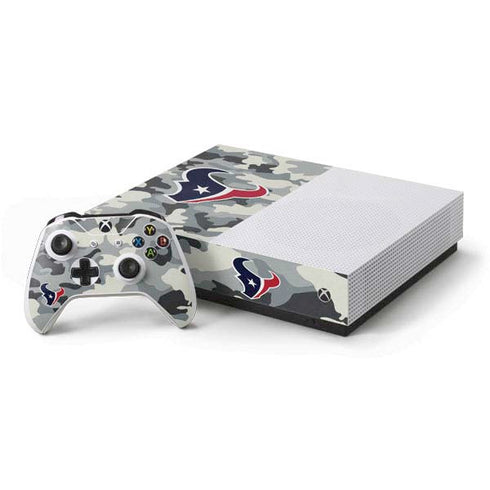 NFL Houston Texans Camo Xbox One S All-Digital Edition Bundle Skin