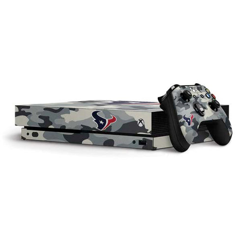 NFL Houston Texans Camo Xbox One X Bundle Skin