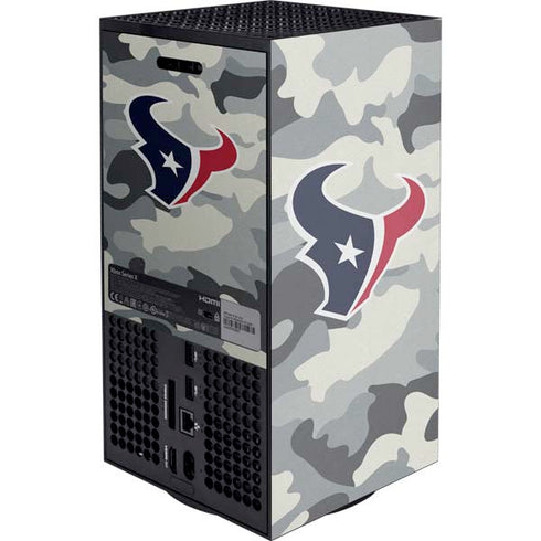 NFL Houston Texans Camo Xbox Series X Console Skin