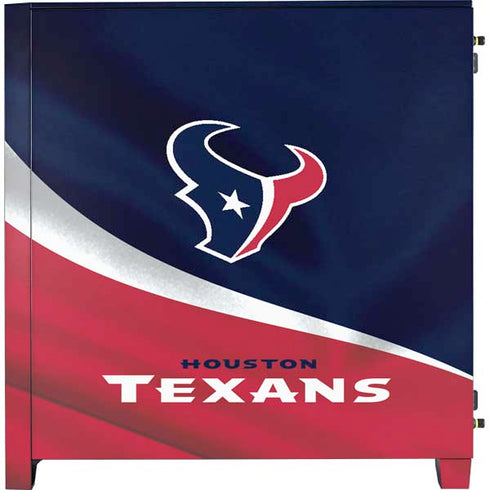 NFL Houston Texans Corsair 4000D Tempered Glass Mid-Tower ATX Case Skin