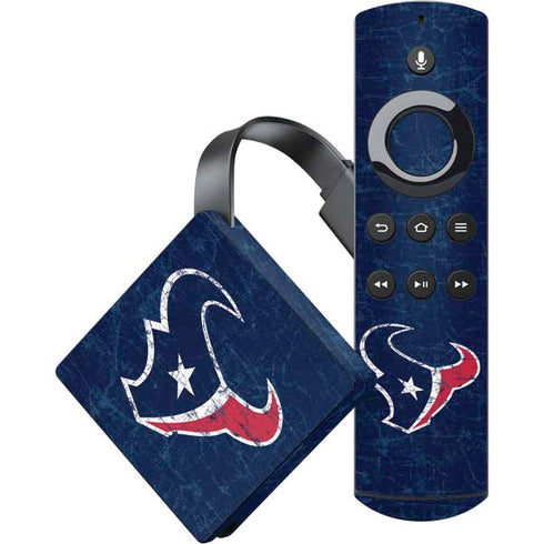 NFL Houston Texans Distressed Amazon Fire TV Skin
