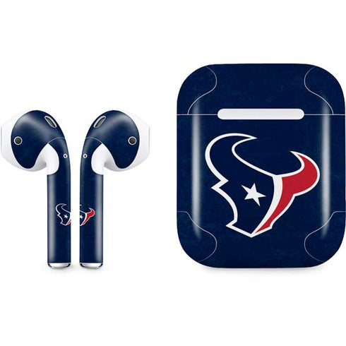 NFL Houston Texans Distressed Apple AirPods Skin