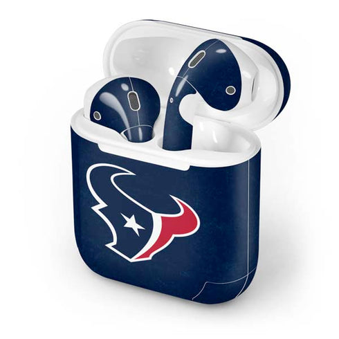 NFL Houston Texans Distressed Apple AirPods Skin