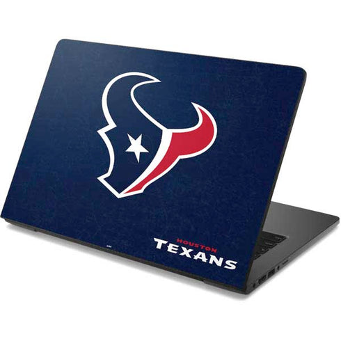 NFL Houston Texans Distressed Dell Chromebook Skin
