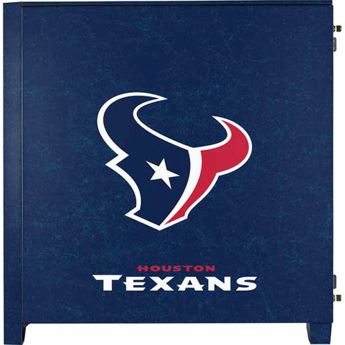 NFL Houston Texans Distressed Corsair 4000D Tempered Glass Mid-Tower ATX Case Skin