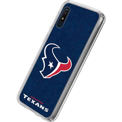 NFL Houston Texans Distressed Galaxy A10e Clear Case
