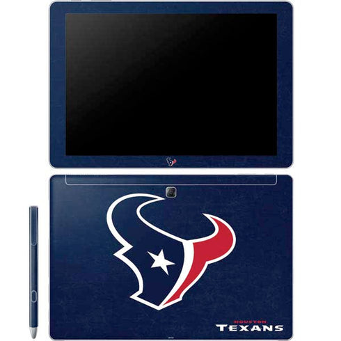 NFL Houston Texans Distressed Galaxy Book 12in Skin