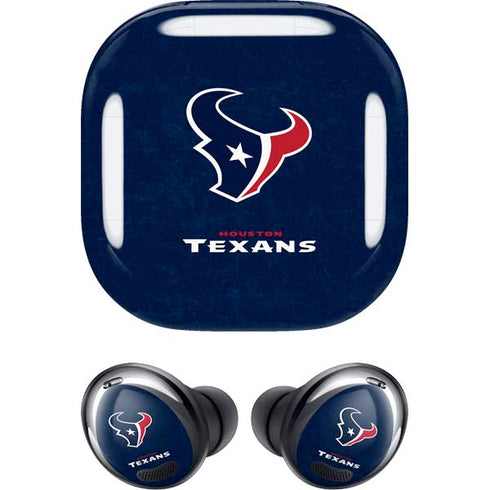 NFL Houston Texans Distressed Galaxy Buds Pro Skin