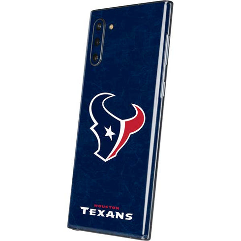 NFL Houston Texans Distressed Galaxy Note 10 Skin
